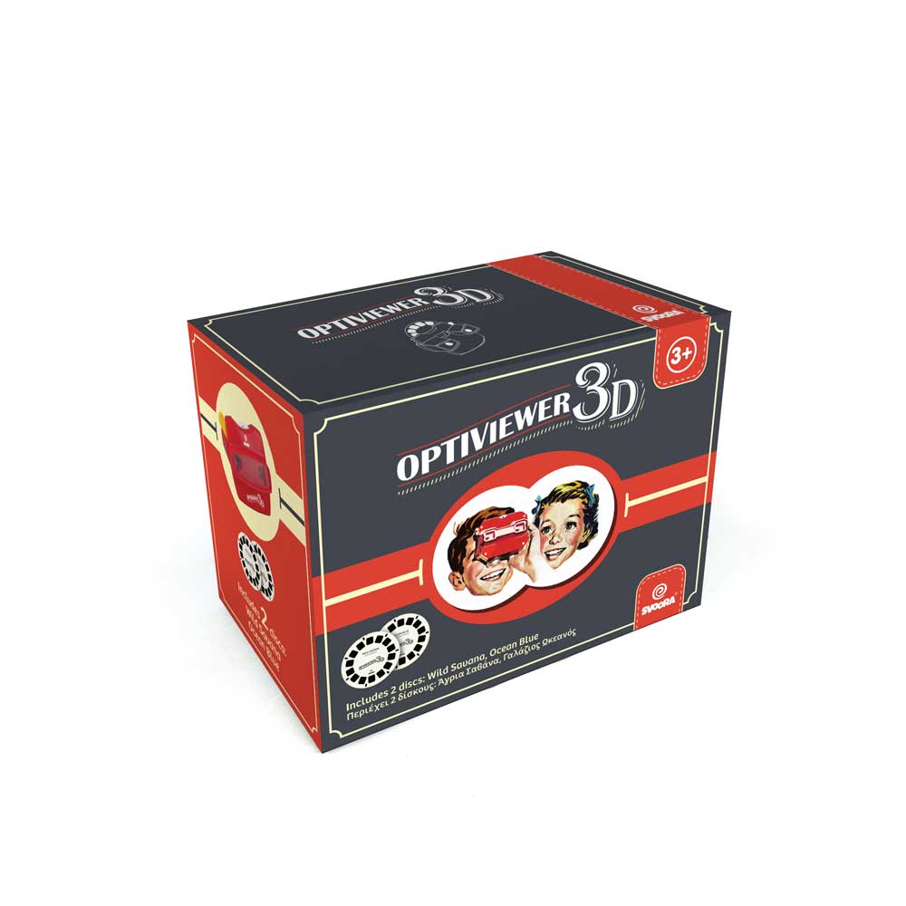 Svoora retro 3D akiniai Optiviewer su 2 diskais – Pupuliuk.lt