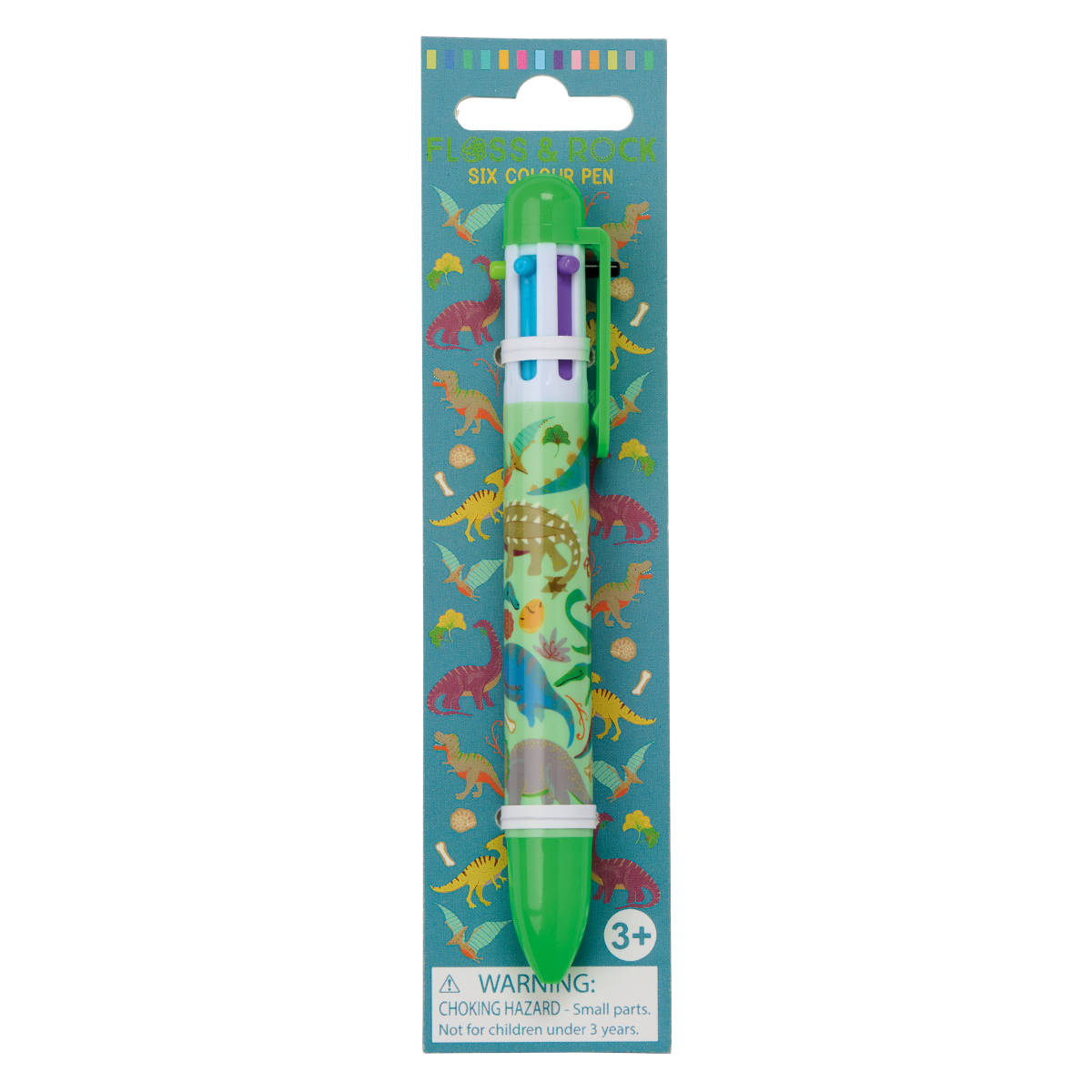 6 spalvų rašiklis, Dinozaurai – Pupuliuk.lt