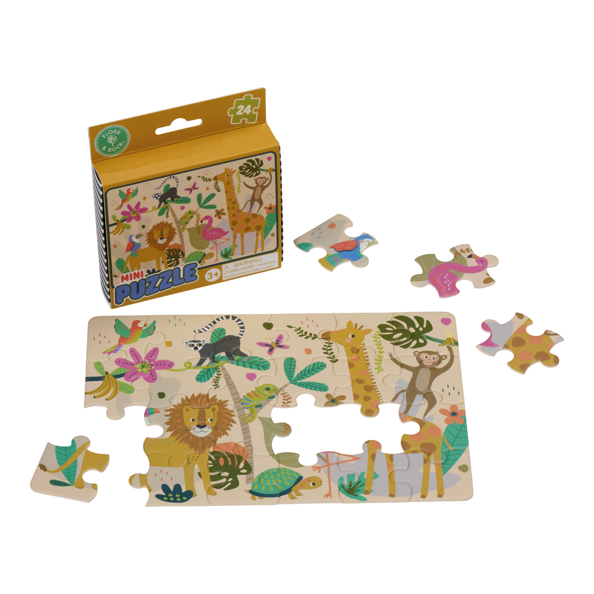 Mini dėlionė, Džiunglės, 24 det. – Pupuliuk.lt