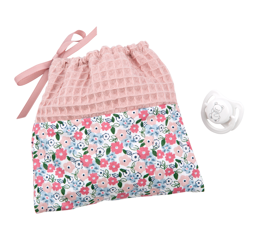 Arias kūdikėlis su rožine kepuryte, 30 cm – Pupuliuk.lt