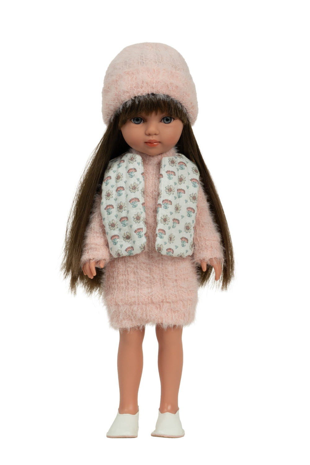 Arias lėlė mergaitė Carlota pūkuota suknele, 36 cm – Pupuliuk.lt