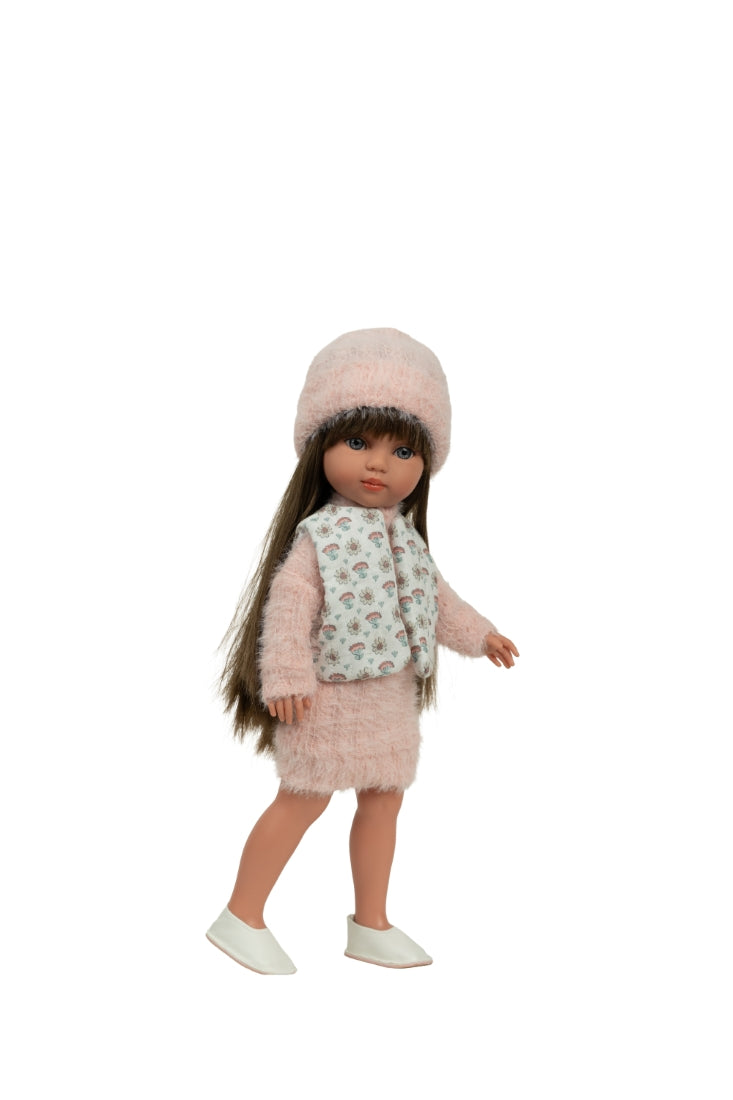 Arias lėlė mergaitė Carlota pūkuota suknele, 36 cm – Pupuliuk.lt