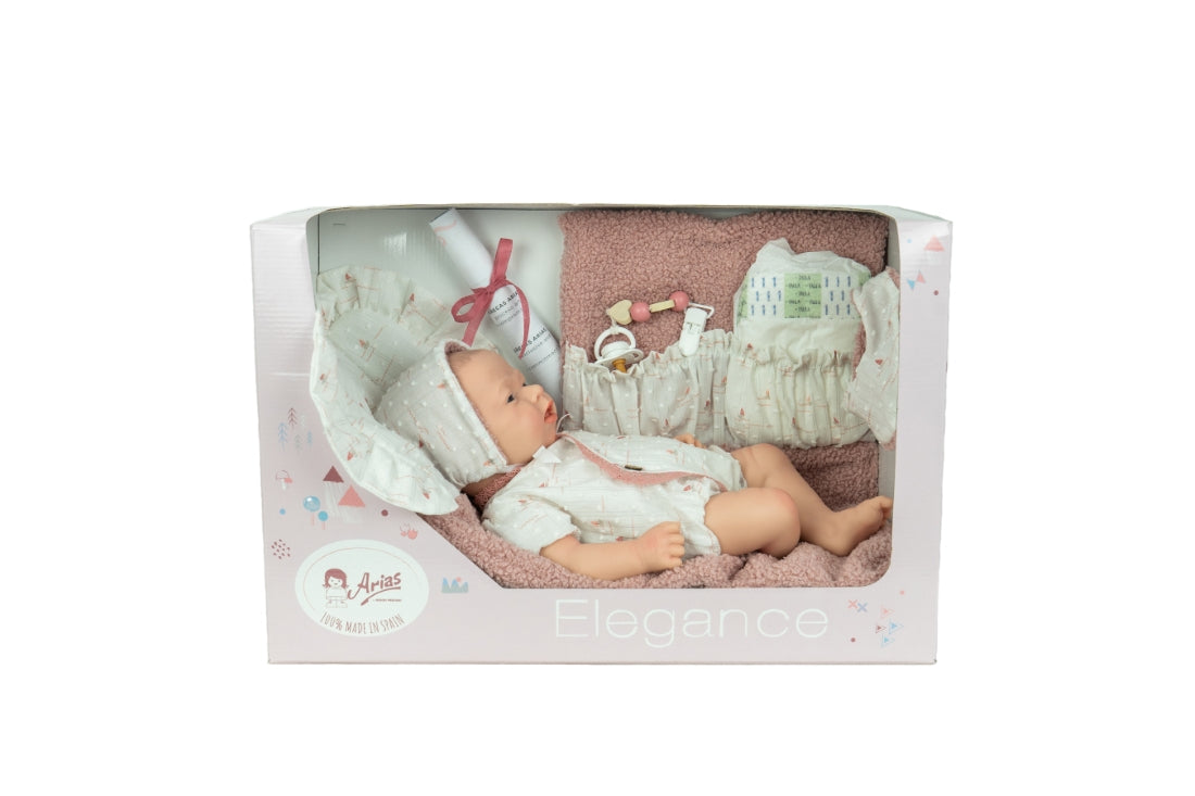 Arias silikoninė Reborn lėlė kūdikėlis, mergaitė 40 cm – Pupuliuk.lt