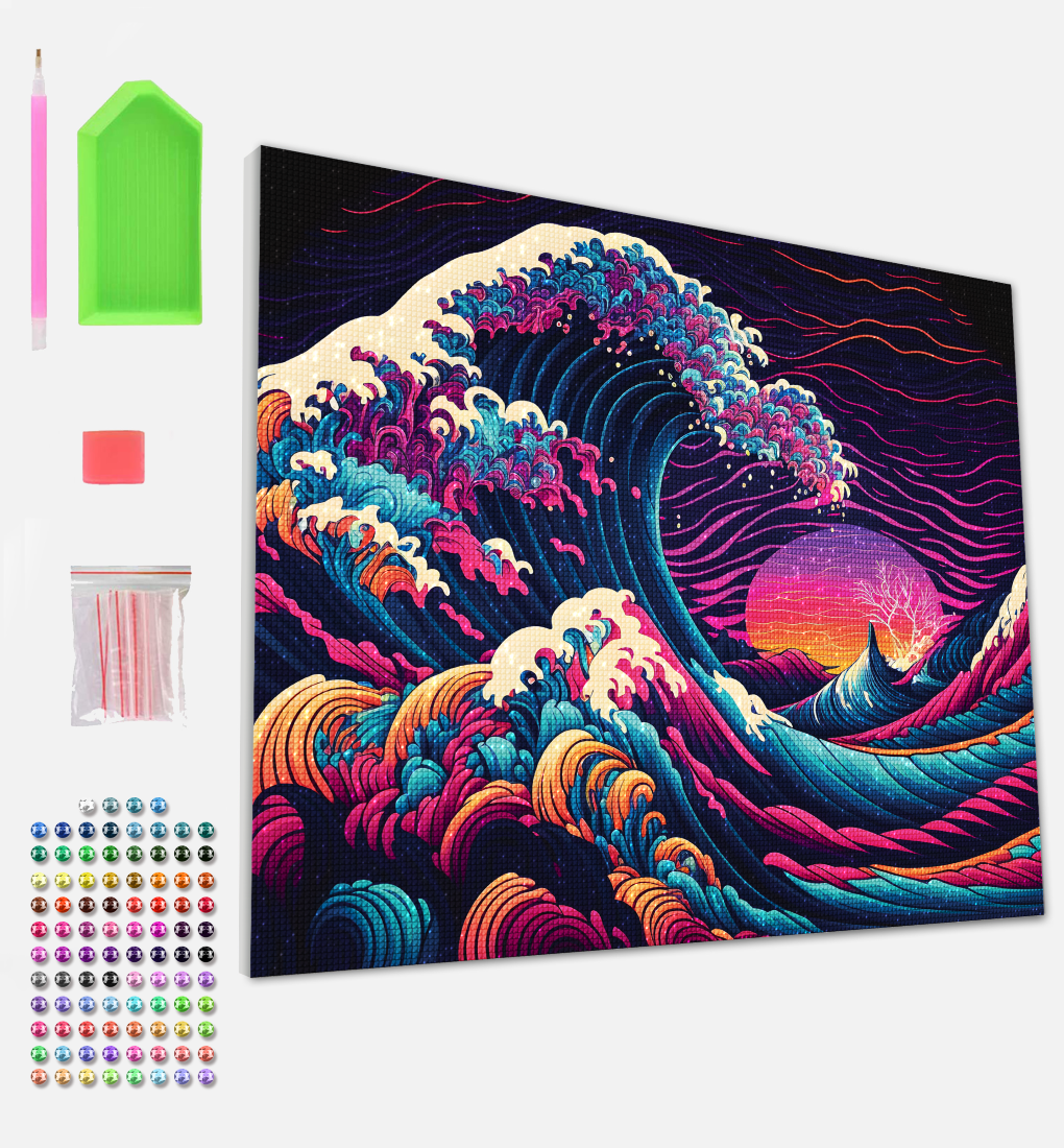 Splat Planet deimantinė dėlionė DIDŽIOJI BANGA 30x40 cm – Pupuliuk.lt