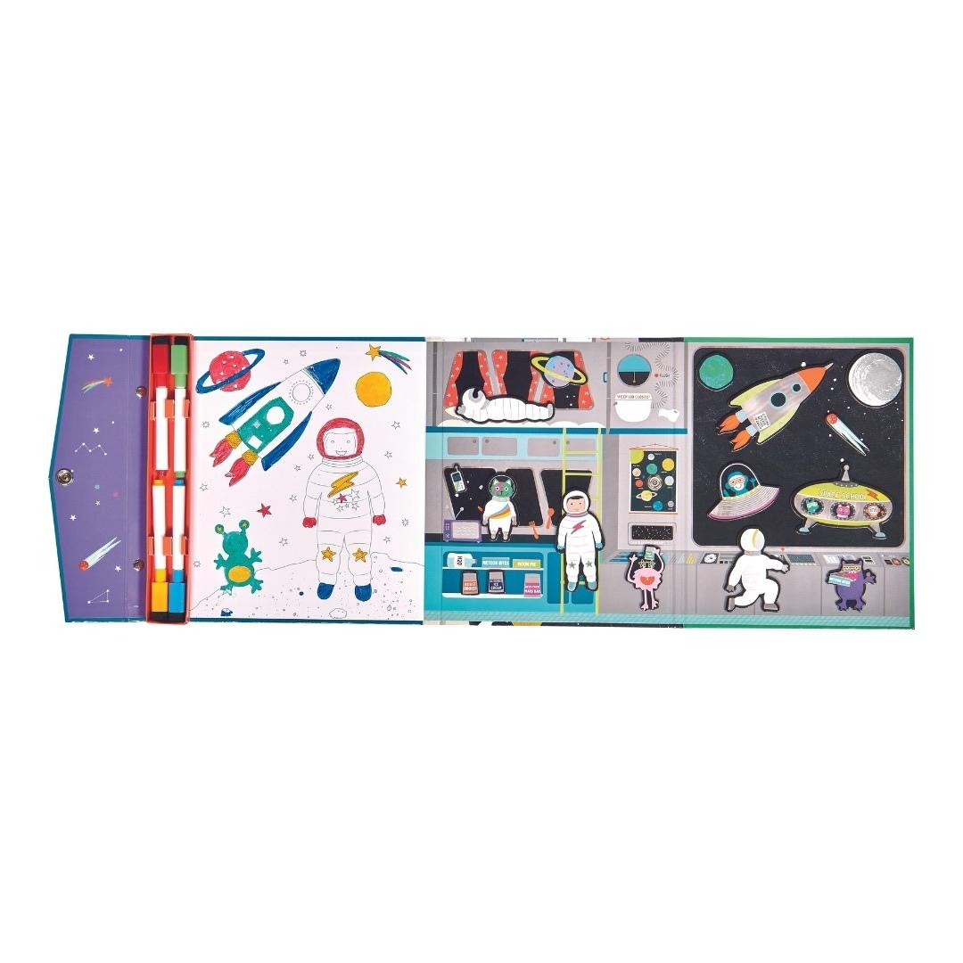 Magnetinė scena 4 in 1, Kosmosas – Pupuliuk.lt