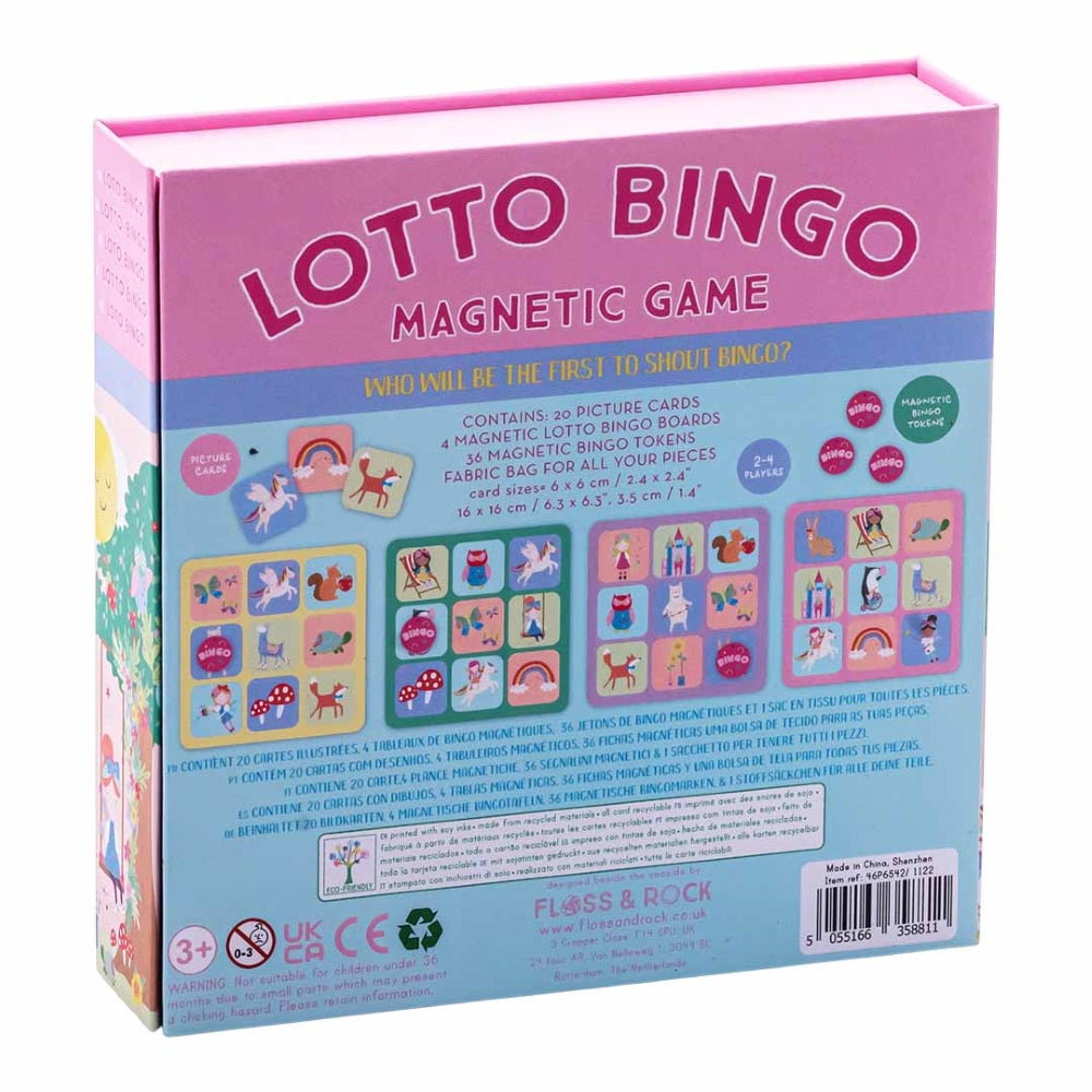 Magnetinis žaidimas bingo loto, Vaivorykštės fėja – Pupuliuk.lt