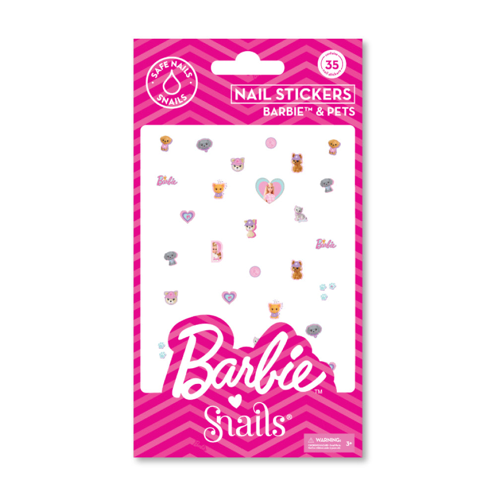 Barbie Snails nagų lipdukai, Barbie™ and Pets – Pupuliuk.lt