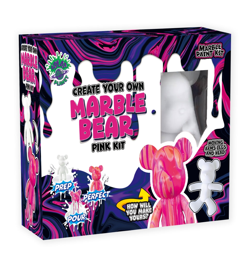 Splat Planet kūrybinis rinkinys Marble Bear, rožinis – Pupuliuk.lt