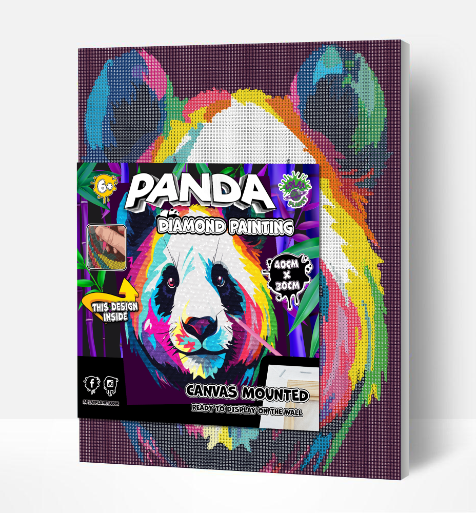 Splat Planet deimantinė dėlionė PANDA 2 30x40 cm – Pupuliuk.lt