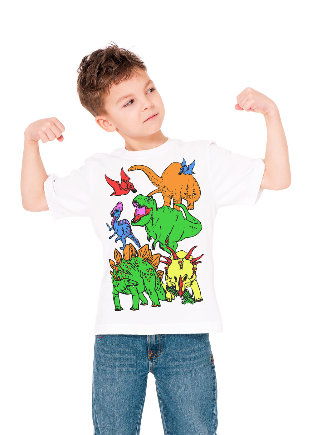 Splat Planet marškinėliai su flomasteriais Dinozaurai – Pupuliuk.lt