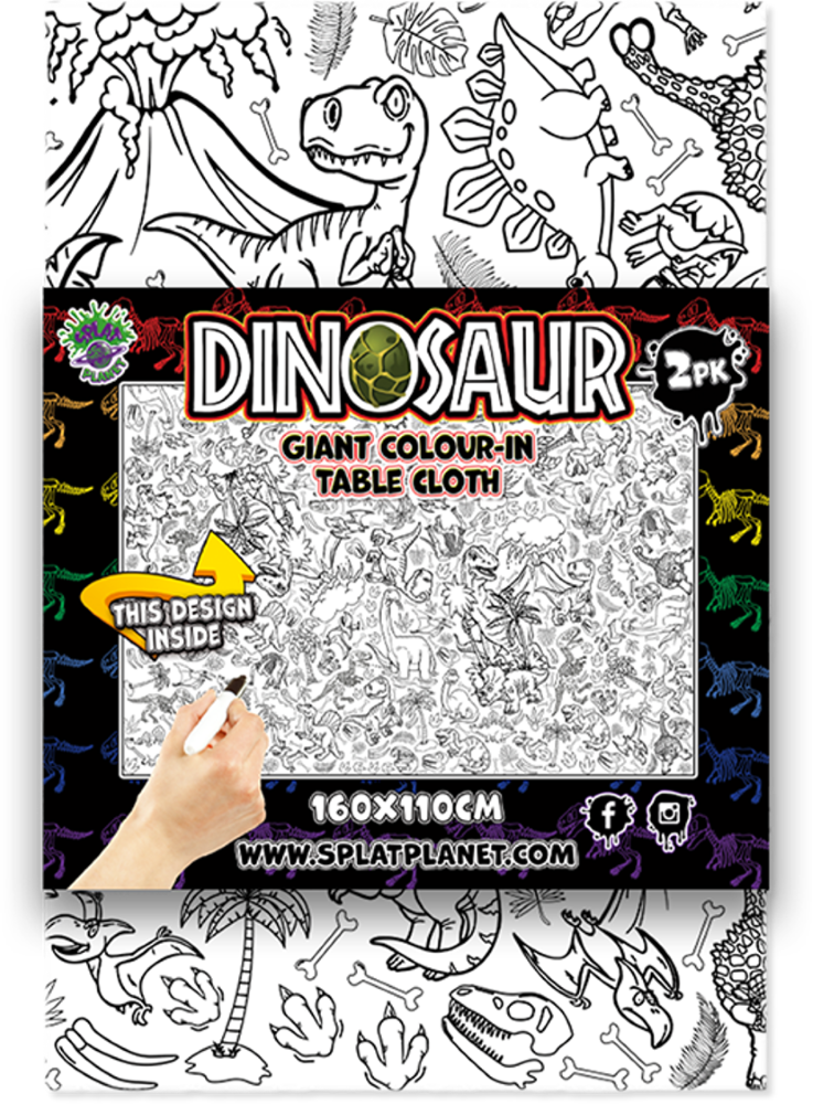 Splat Planet spalvinimo staltiesės, Dinozauras 2 vnt. – Pupuliuk.lt