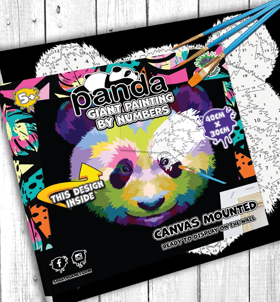 Splat Planet tapyba pagal skaičius, PANDA 30x40 cm – Pupuliuk.lt