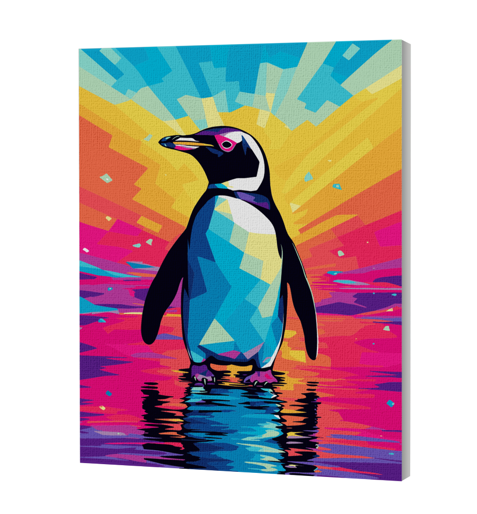 Splat Planet tapyba pagal skaičius, PINGVINAS 30x40 cm – Pupuliuk.lt