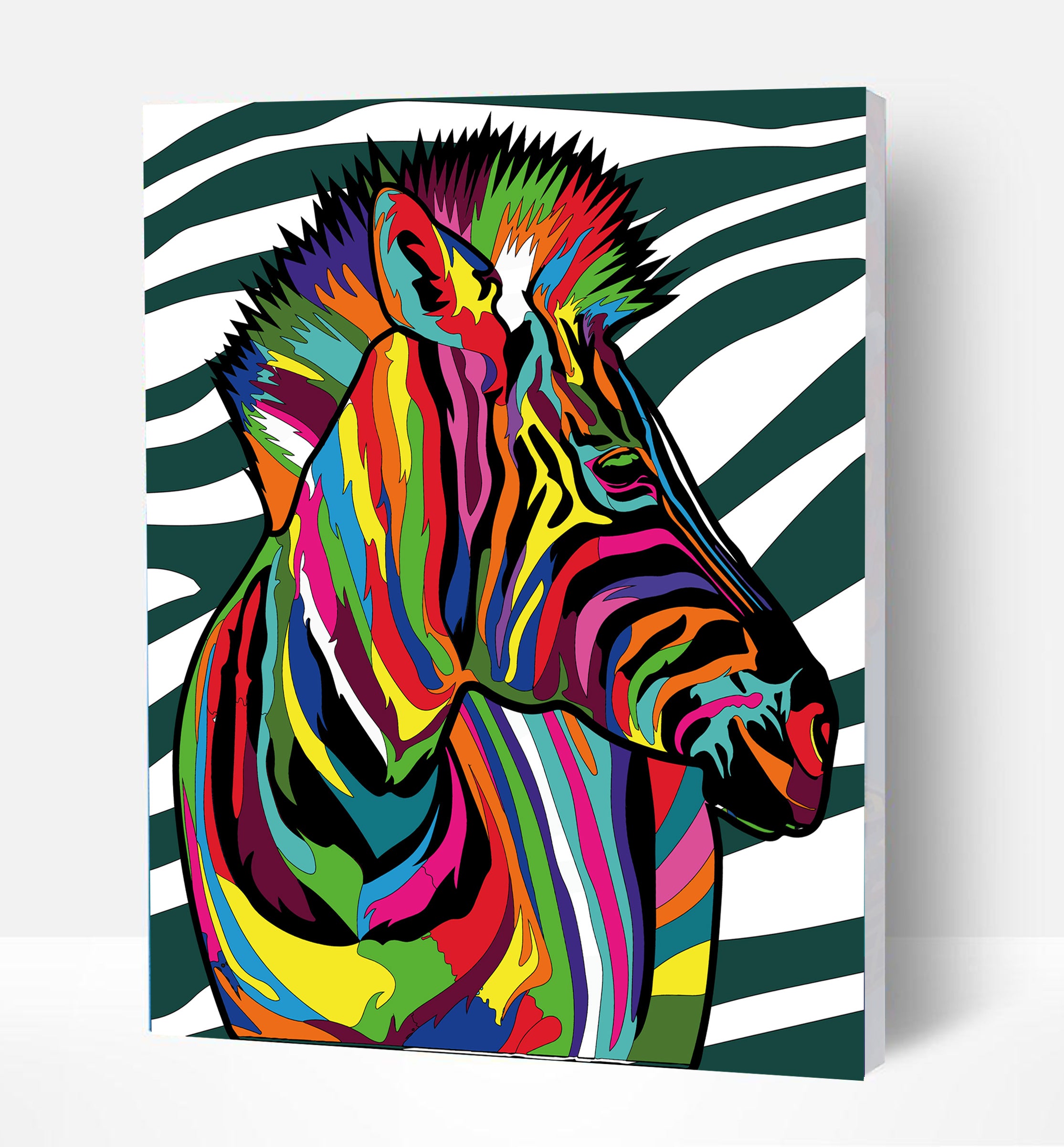 Splat Planet tapyba pagal skaičius, ZEBRAS 30x40 cm – Pupuliuk.lt