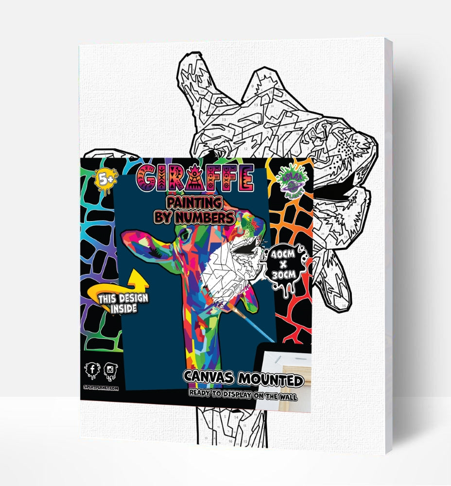 Splat Planet tapyba pagal skaičius, ŽIRAFA 30x40 cm – Pupuliuk.lt