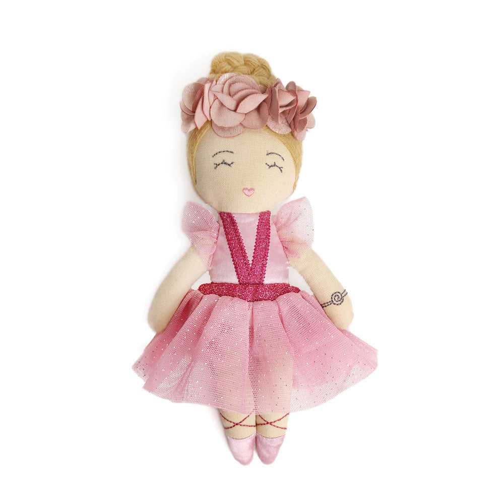 Svoora medžiaginė lėlė balerina, 20 cm – Pupuliuk.lt