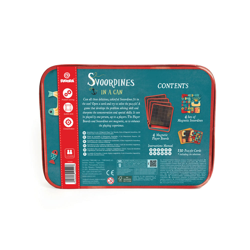 Svoora magnetinis žaidimas, Sardinės skardinėje – Pupuliuk.lt