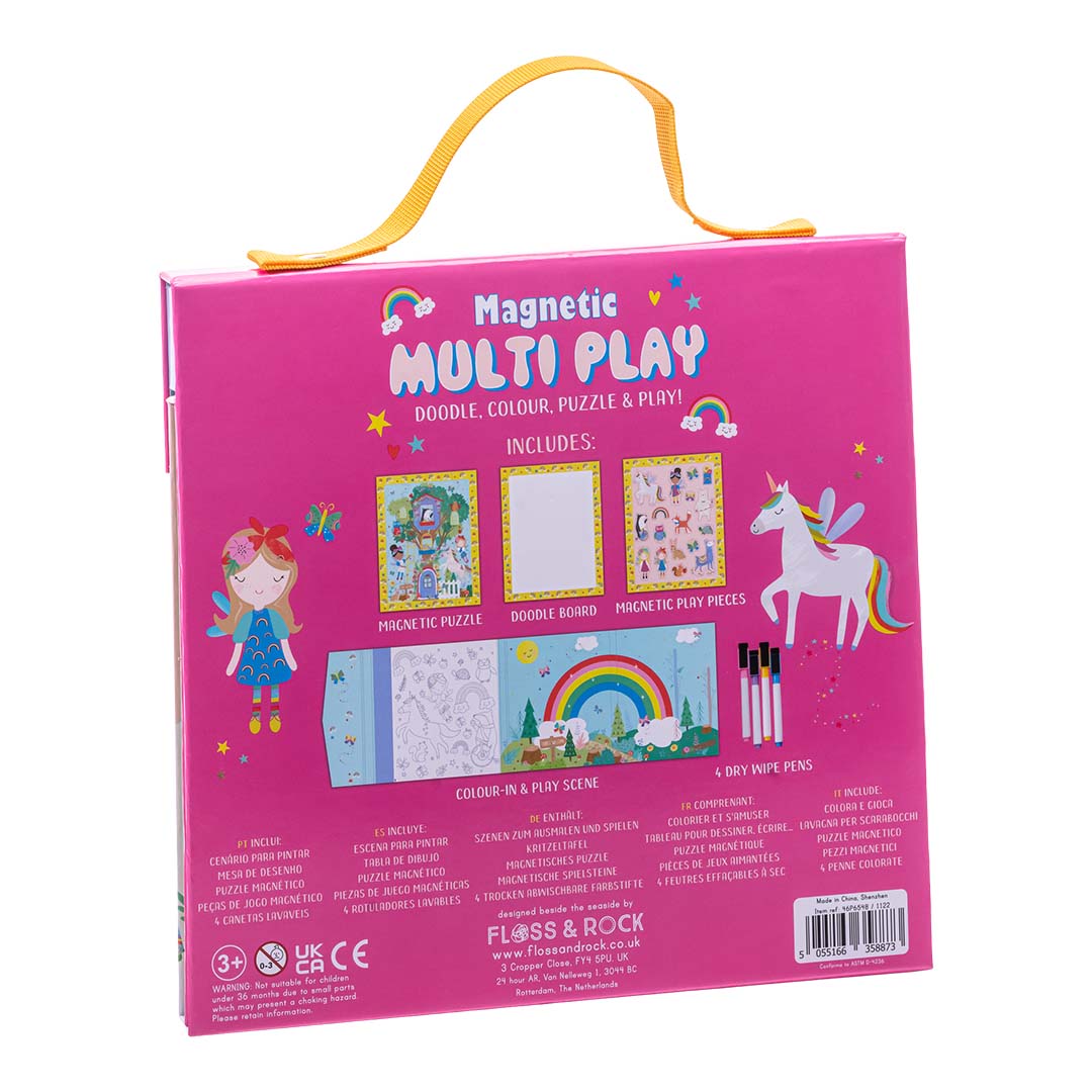 Magnetinė scena 4 in 1, Vaivorykštės fėja – Pupuliuk.lt
