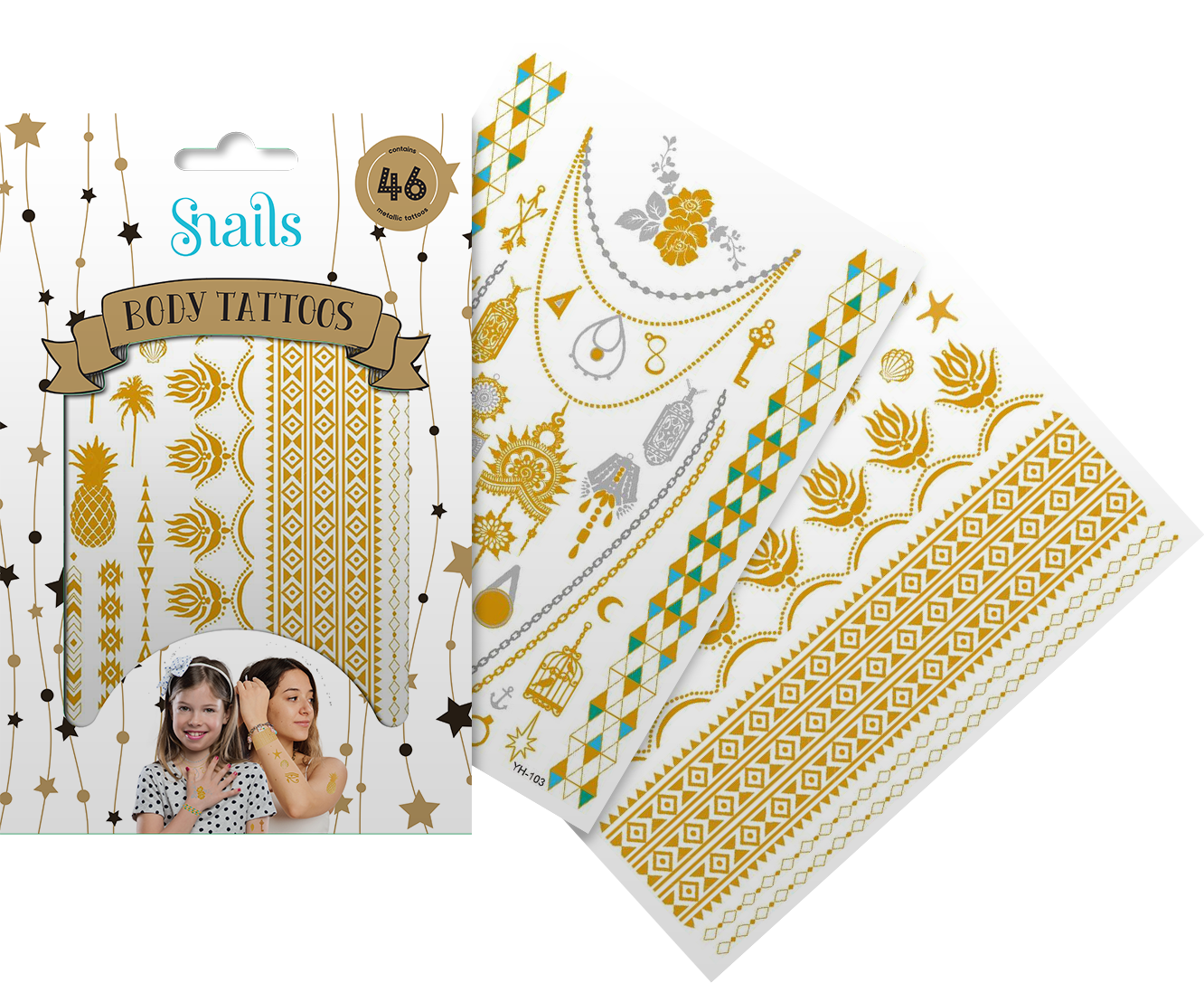 Snails kūno tatuiruotė, Metalika N – Pupuliuk.lt