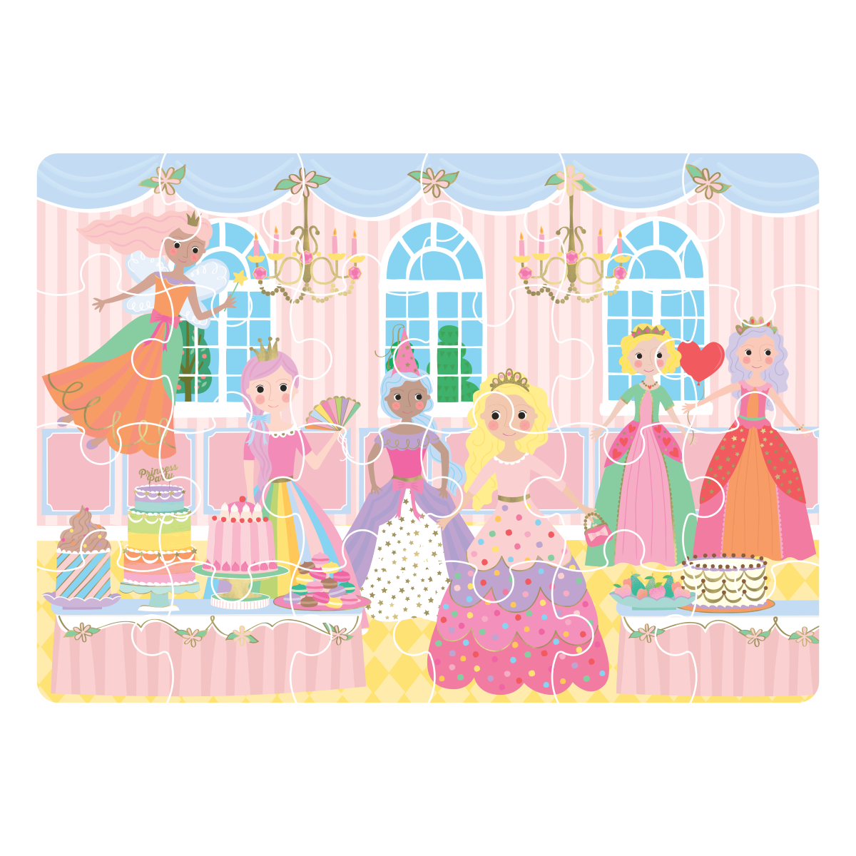 Mini dėlionė, Princesės, 24 det. – Pupuliuk.lt