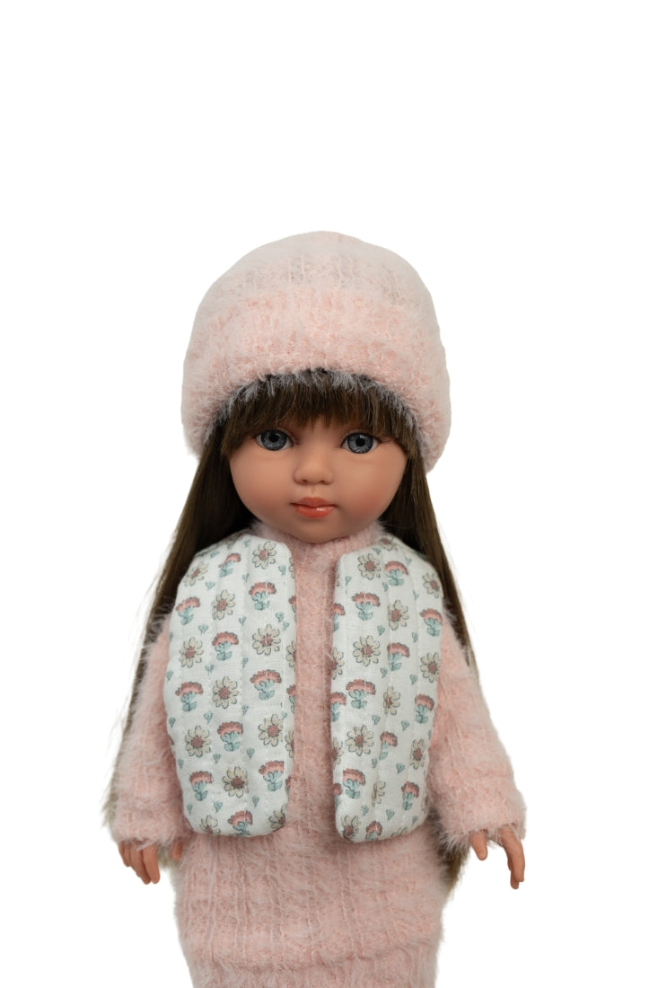 Arias lėlė mergaitė Carlota pūkuota suknele, 36 cm – Pupuliuk.lt