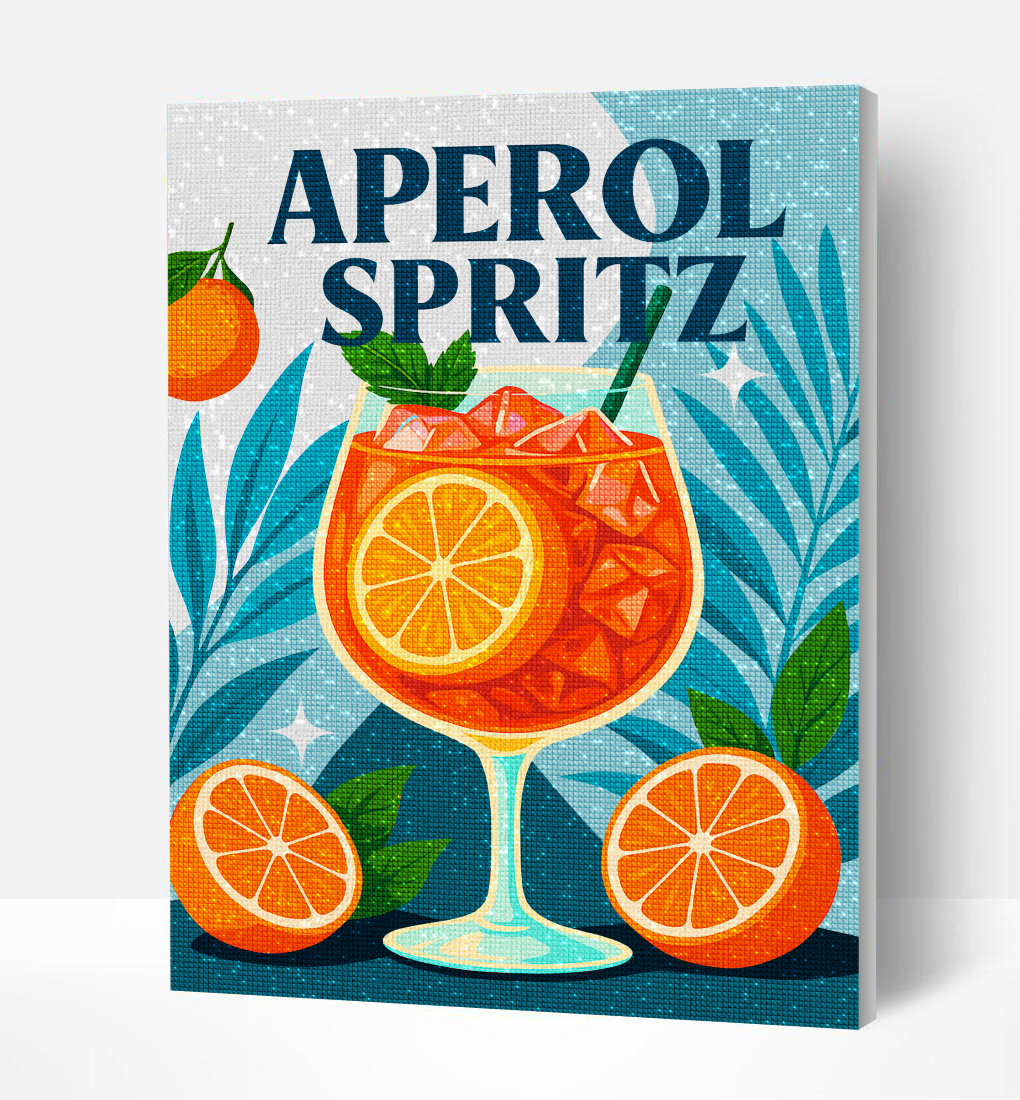 Splat Planet deimantinė dėlionė APEROL SPRITZ 30x40 cm – Pupuliuk.lt