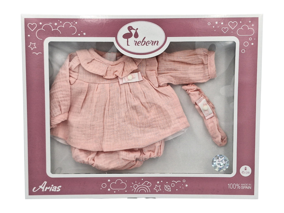 Arias lėlės kūdikio rūbeliai, 45 cm – Pupuliuk.lt