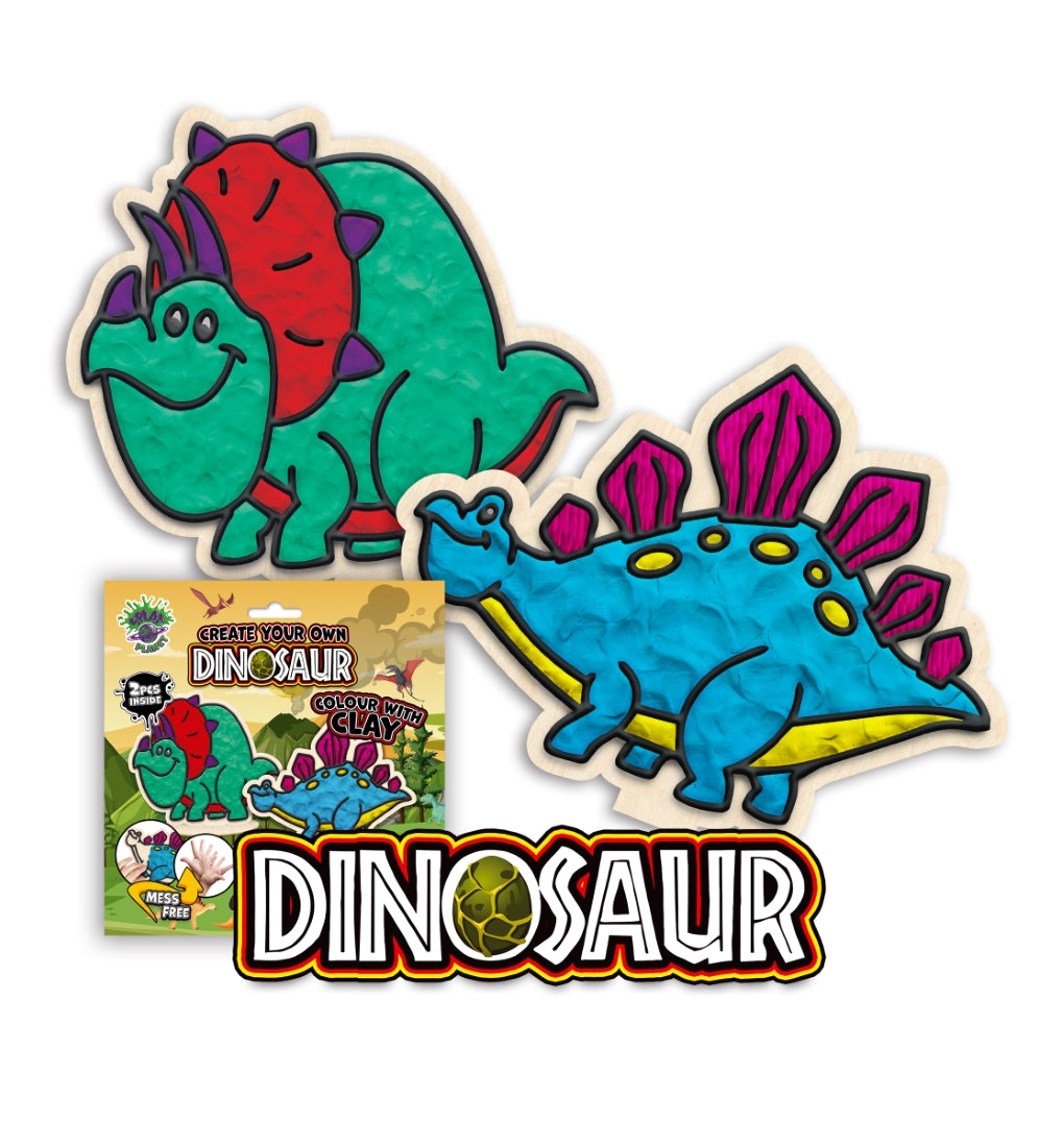 Splat Planet kūrybinis modelino rinkinys su mediniais Dinozaurais – Pupuliuk.lt