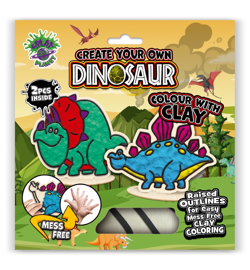Splat Planet kūrybinis modelino rinkinys su mediniais Dinozaurais – Pupuliuk.lt