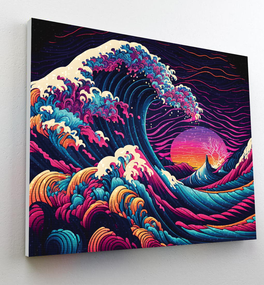 Splat Planet deimantinė dėlionė DIDŽIOJI BANGA 30x40 cm – Pupuliuk.lt
