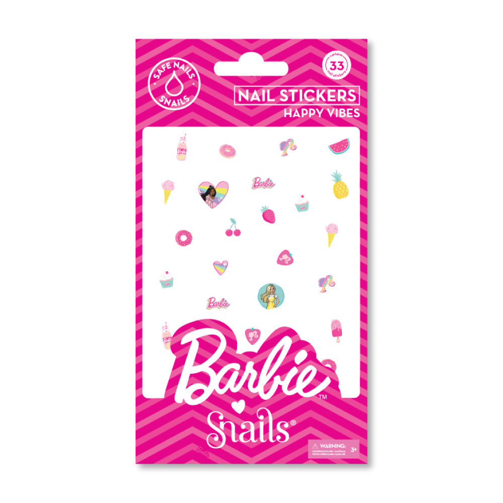 Barbie Snails nagų lipdukai, Happy Vibes – Pupuliuk.lt