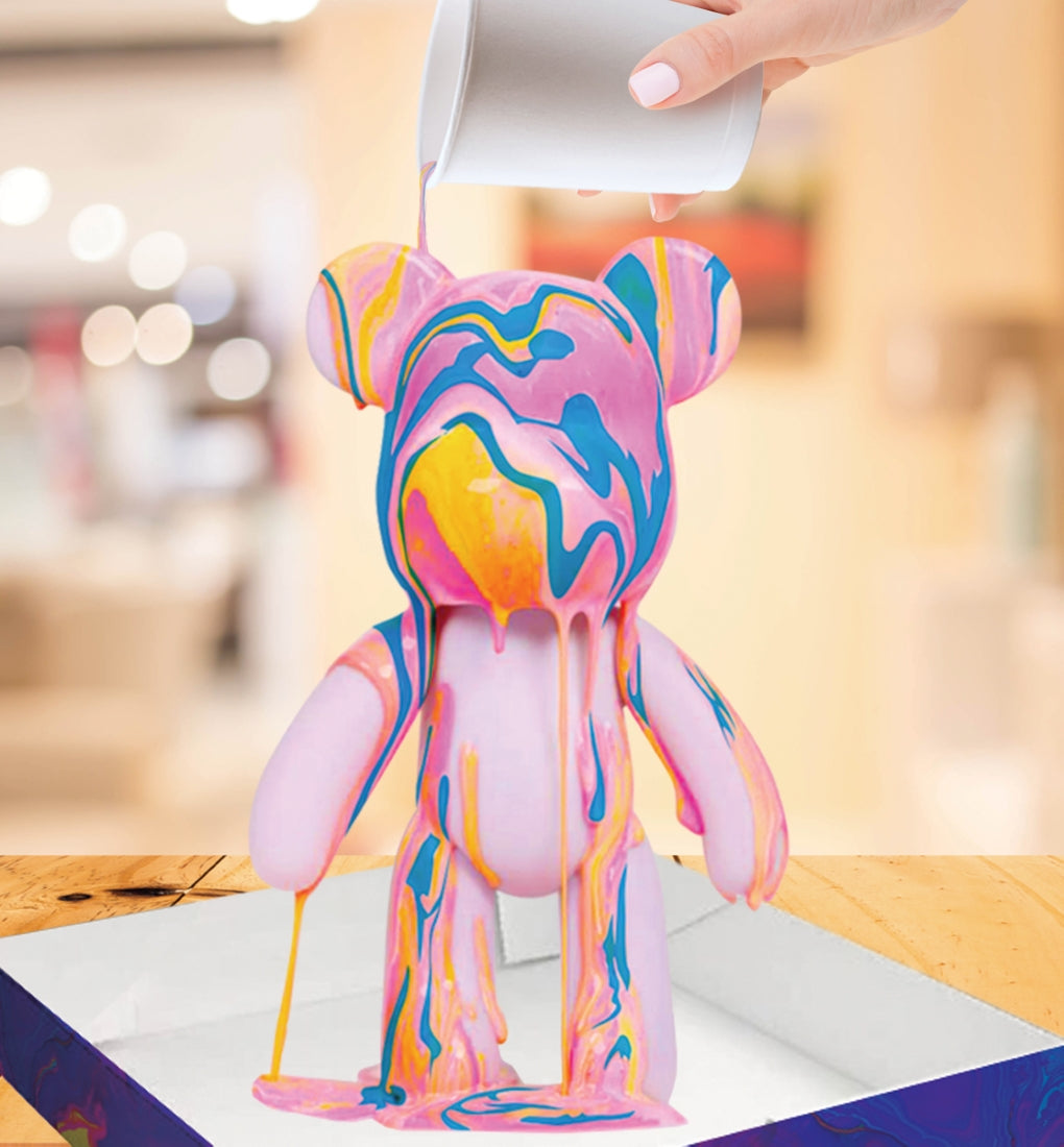 Splat Planet kūrybinis rinkinys Marble Bear, neonas – Pupuliuk.lt