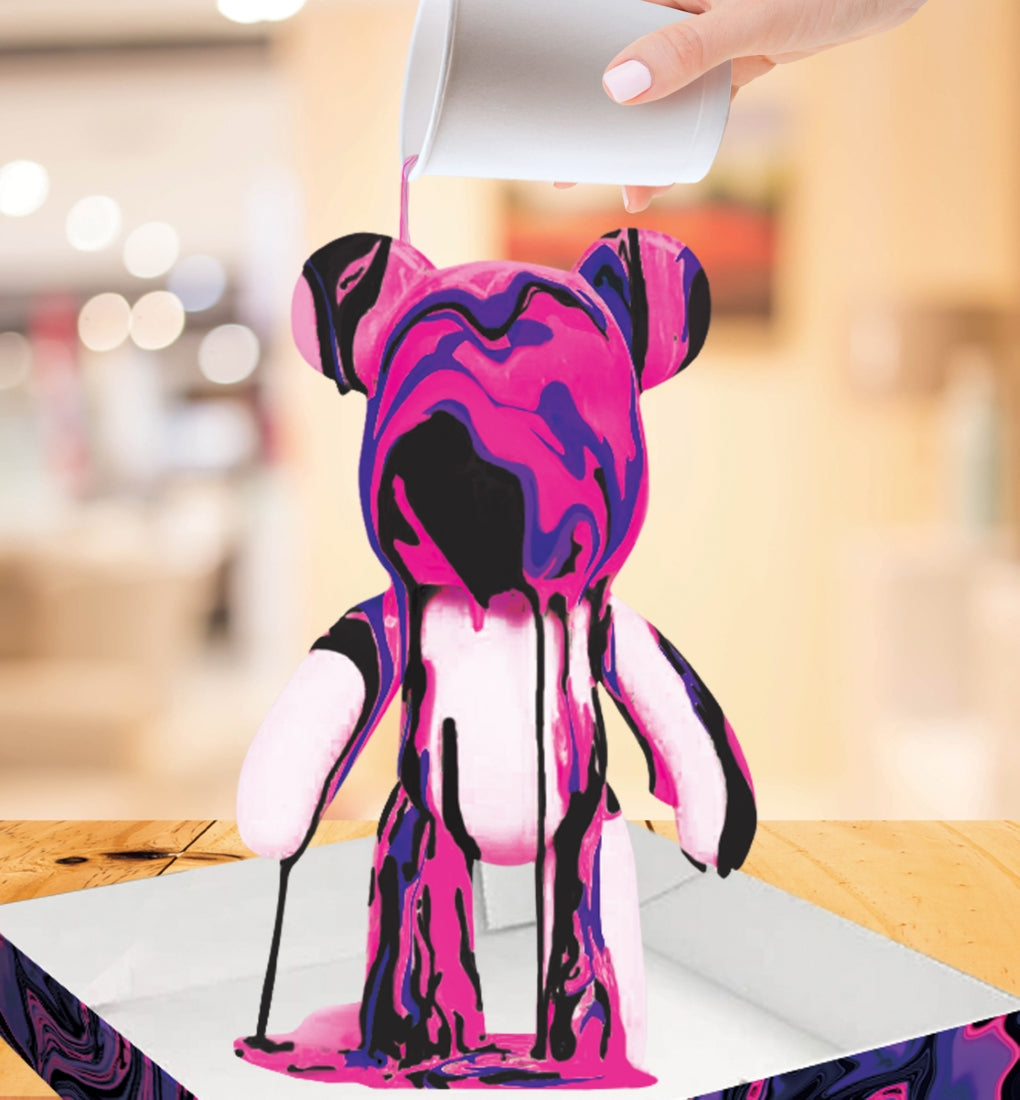 Splat Planet kūrybinis rinkinys Marble Bear, rožinis – Pupuliuk.lt
