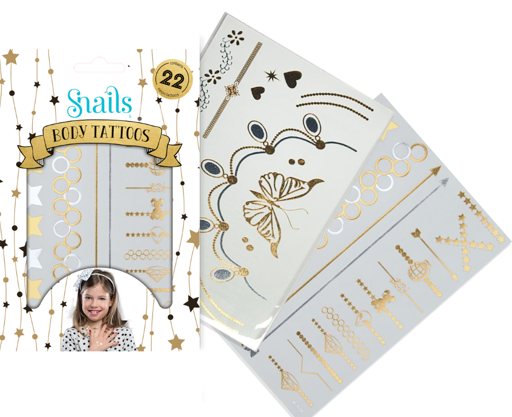 Snails Kūno Tatuiruotė Metalika – Pupuliuk.lt