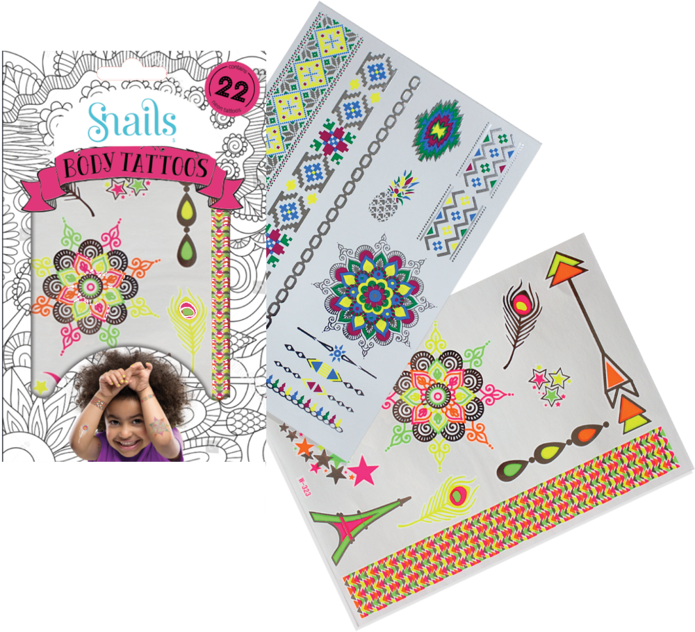 Snails Kūno Tatuiruotė Neonas – Pupuliuk.lt