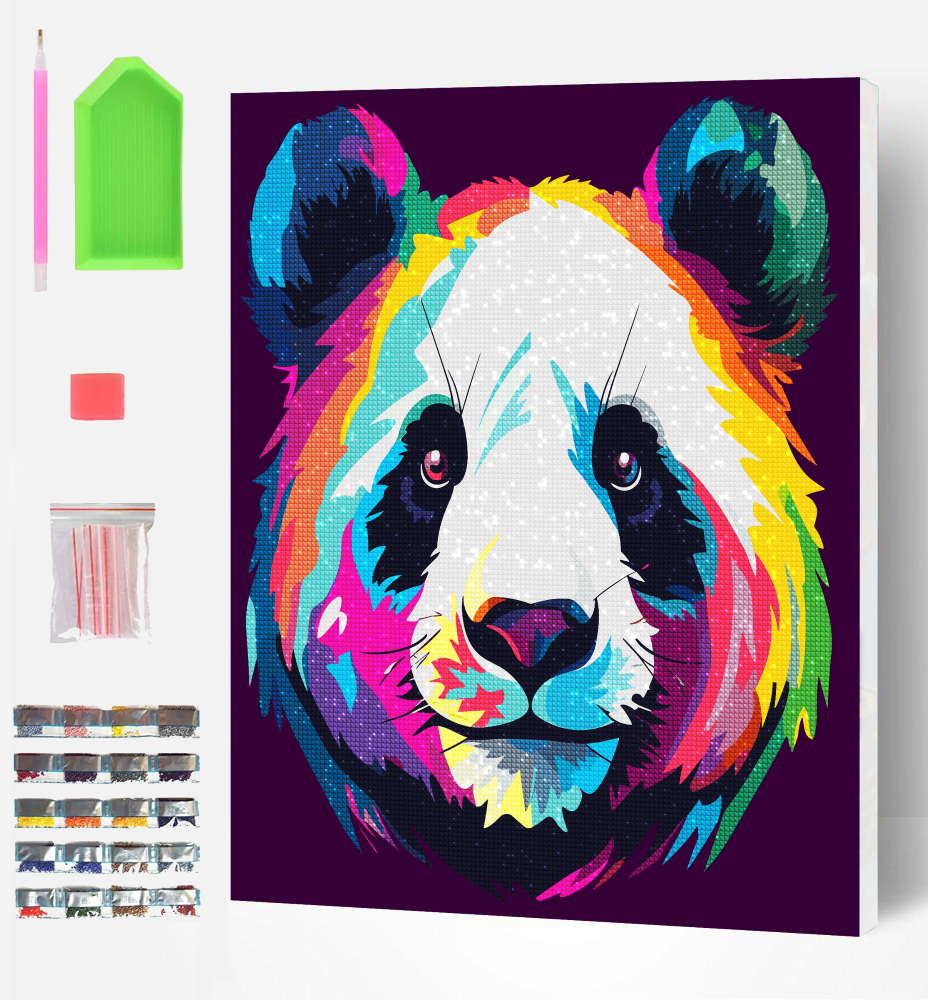 Splat Planet deimantinė dėlionė PANDA 2 30x40 cm – Pupuliuk.lt