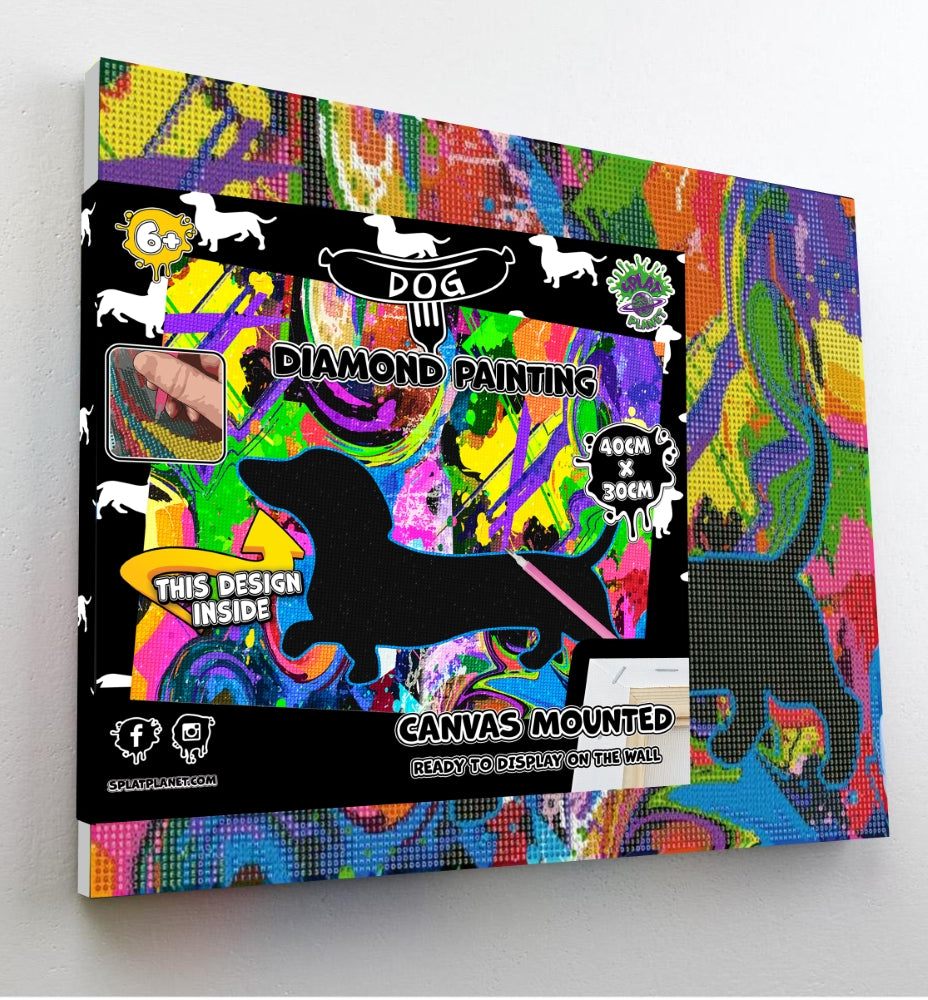 Splat Planet deimantinė dėlionė ŠUO TAKSAS 30x40 cm – Pupuliuk.lt