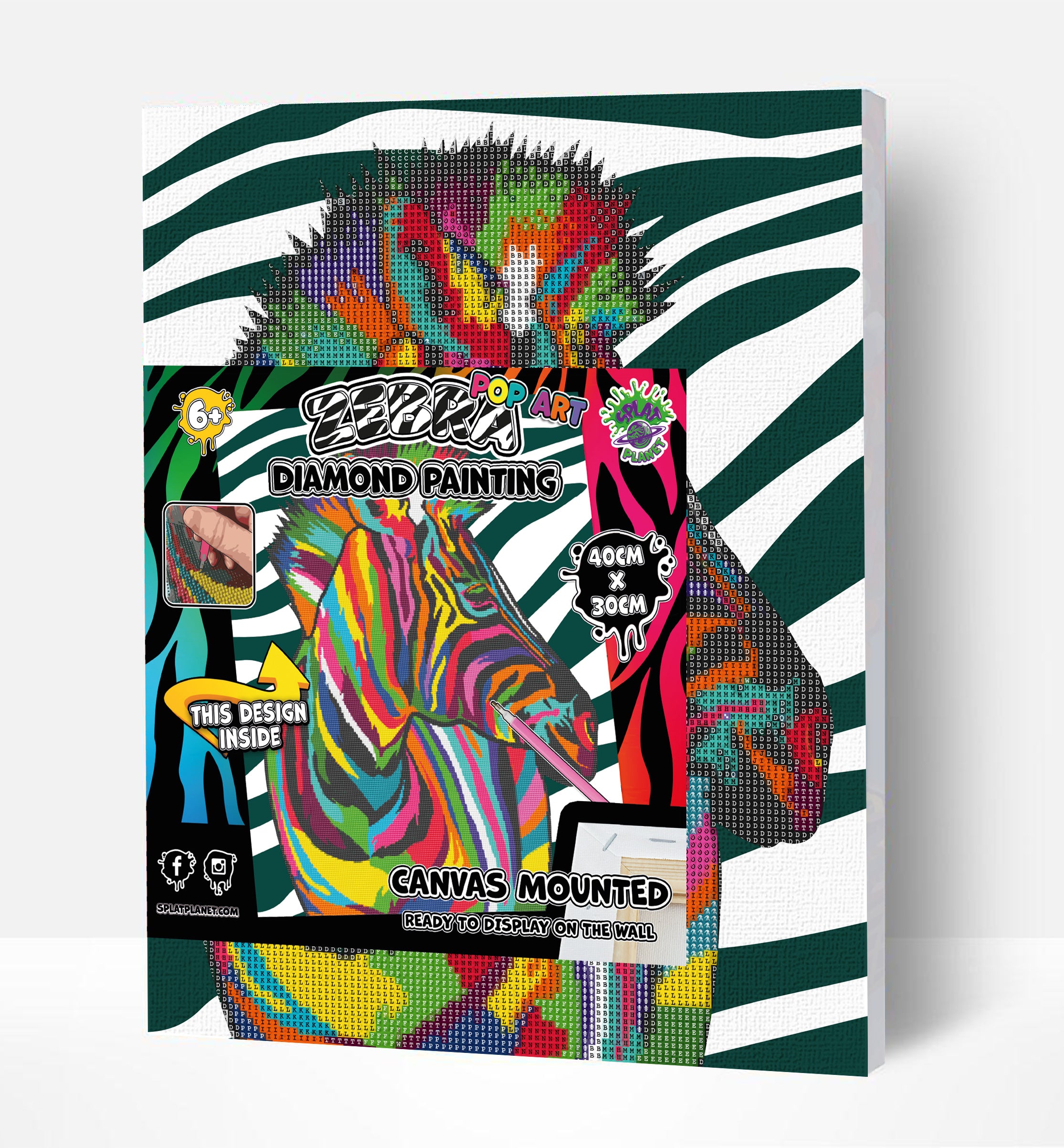 Splat Planet deimantinė dėlionė ZEBRAS 30x40 cm – Pupuliuk.lt