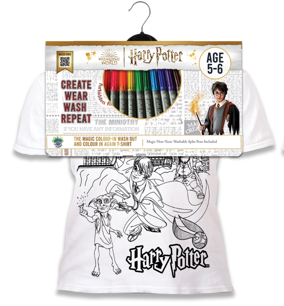 Splat Planet marškinėliai su flomasteriais Harry Potter – Pupuliuk.lt