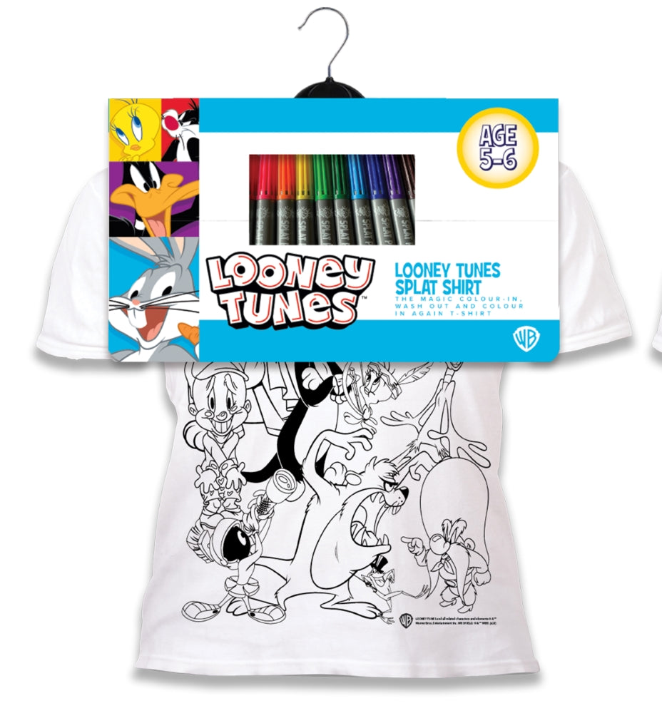 Splat Planet marškinėliai su flomasteriais Looney Tunes – Pupuliuk.lt