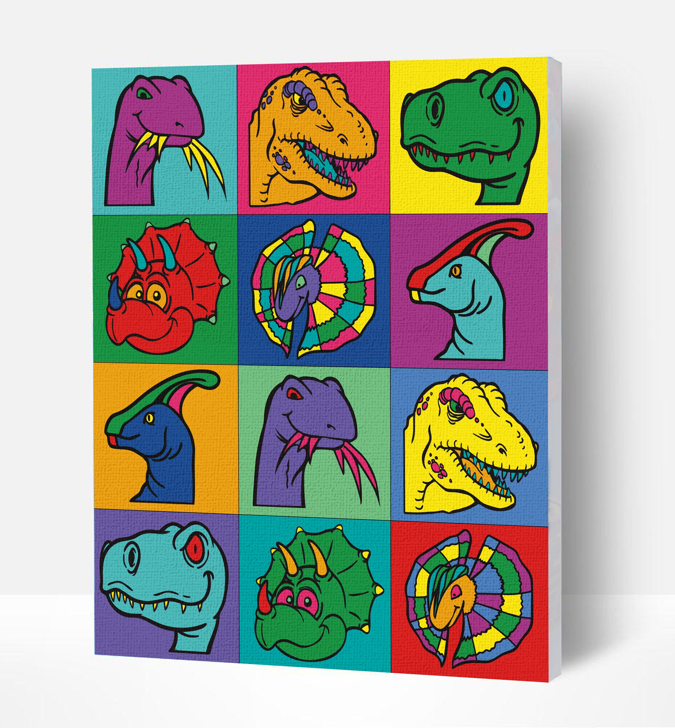 Splat Planet tapyba pagal skaičius, DINOZAURAS 30x40 cm – Pupuliuk.lt