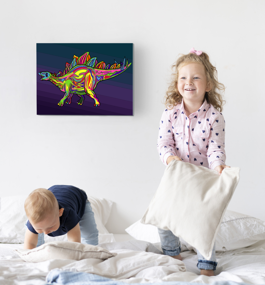 Splat Planet tapyba pagal skaičius, STEGOZAURAS 30x40 cm – Pupuliuk.lt