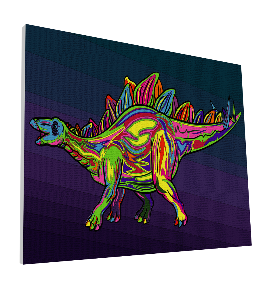 Splat Planet tapyba pagal skaičius, STEGOZAURAS 30x40 cm – Pupuliuk.lt