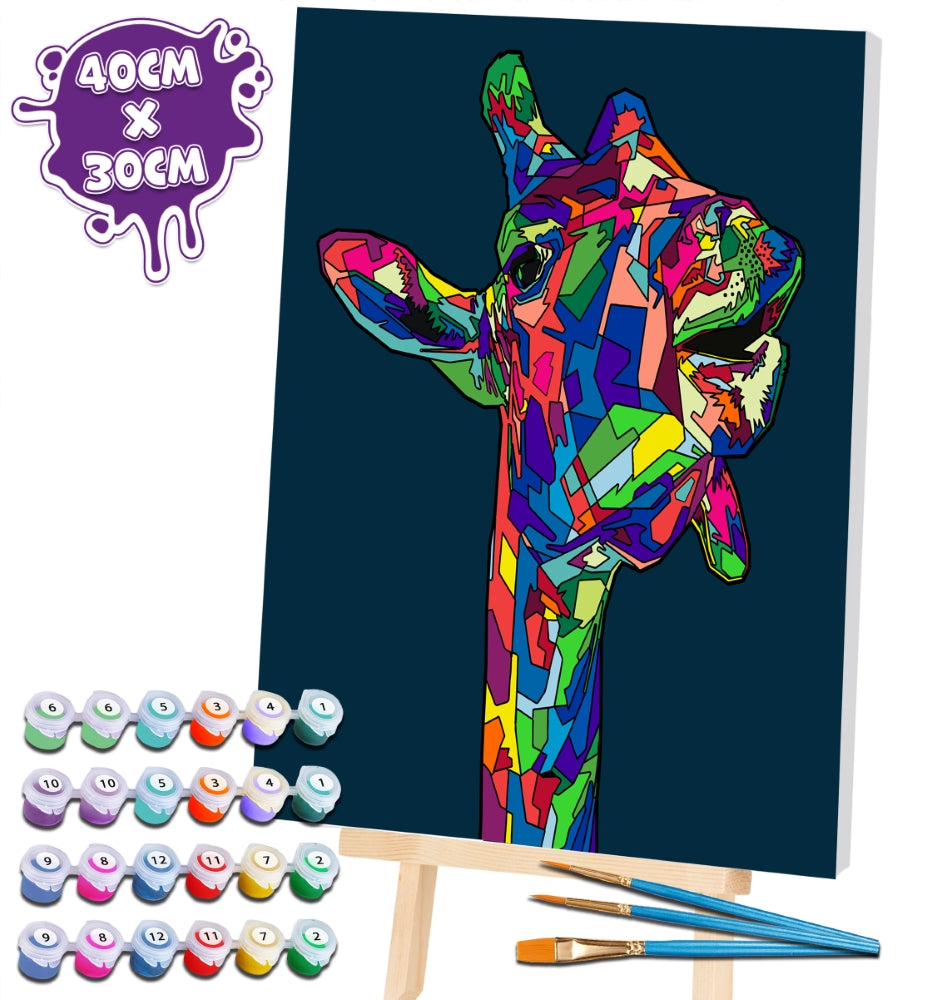 Splat Planet tapyba pagal skaičius, ŽIRAFA 30x40 cm – Pupuliuk.lt